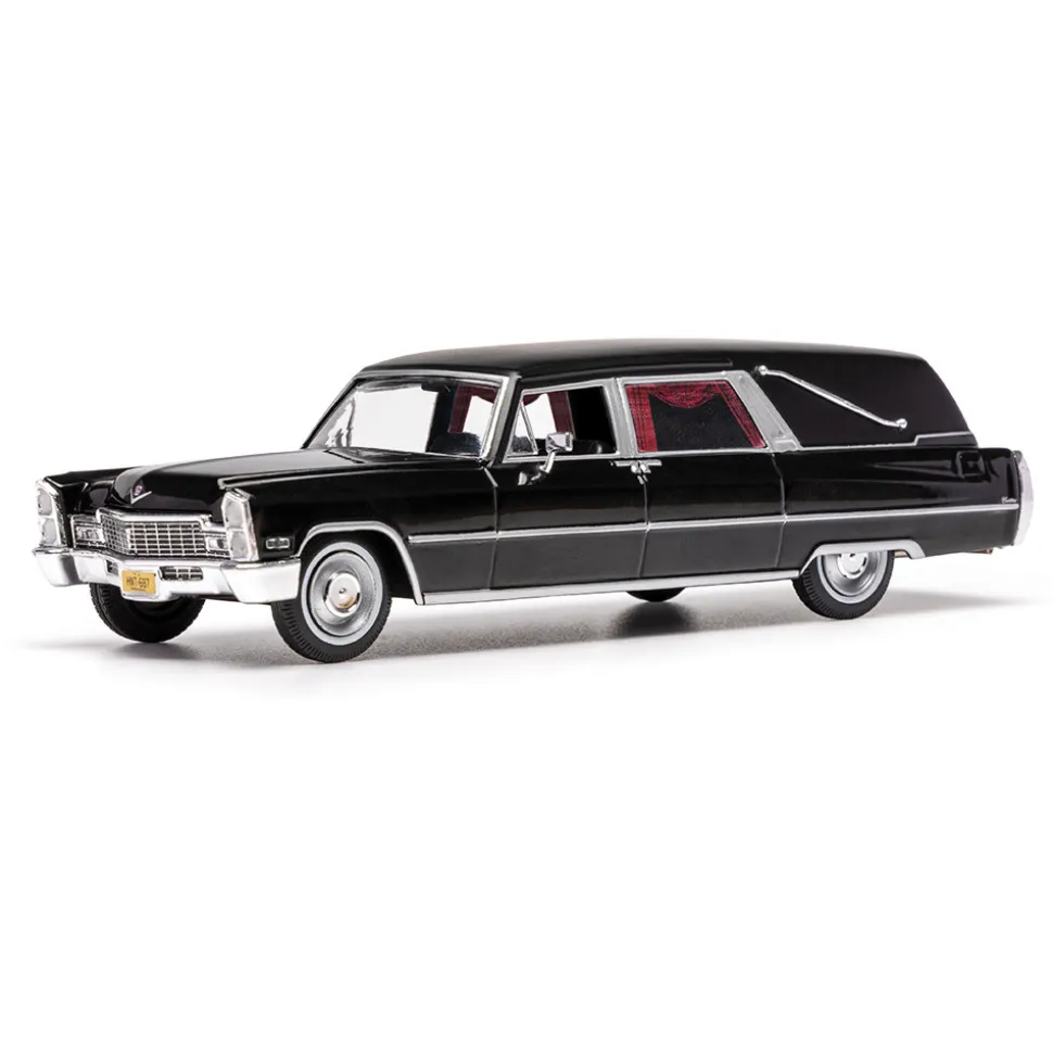 1968 Cadillac DeVille Hearse - Black 1:43 Scale Diecast Model Car by IXO Models