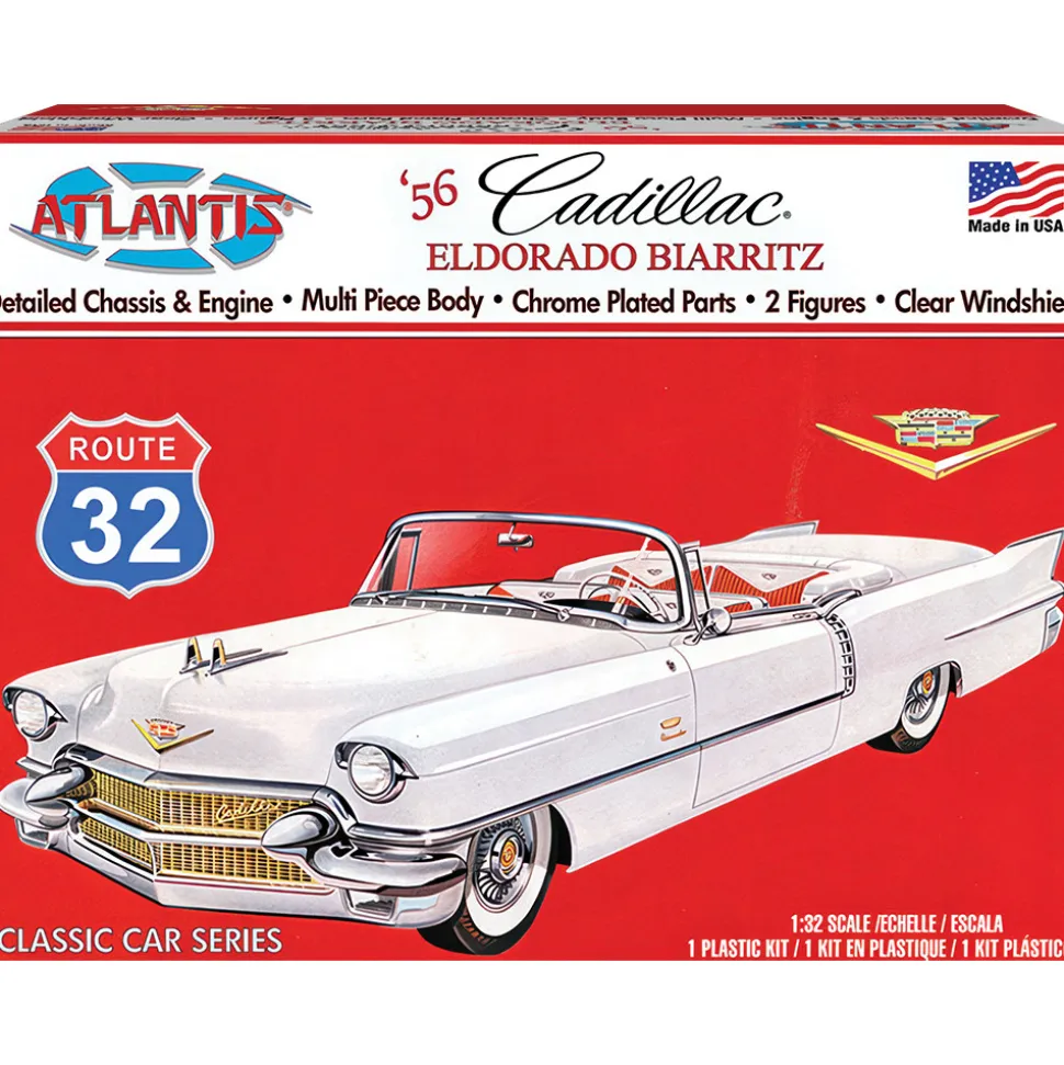 1956 Cadillac Eldorado Biarritz - Model Kit 1:32 Scale Plastic Model Kit by Atlantis Models