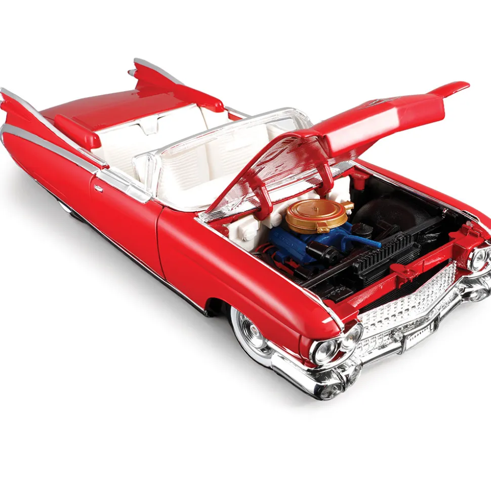 1959 Cadillac Eldorado Biarritz - Red/White 1:18 Scale Diecast Model Car by Maisto