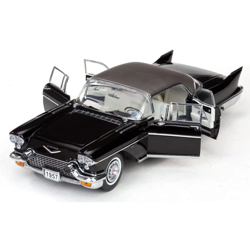 1957 Cadillac Eldorado Brougham - Ebony Black 1:18 Scale Diecast Model Car by Sunstar