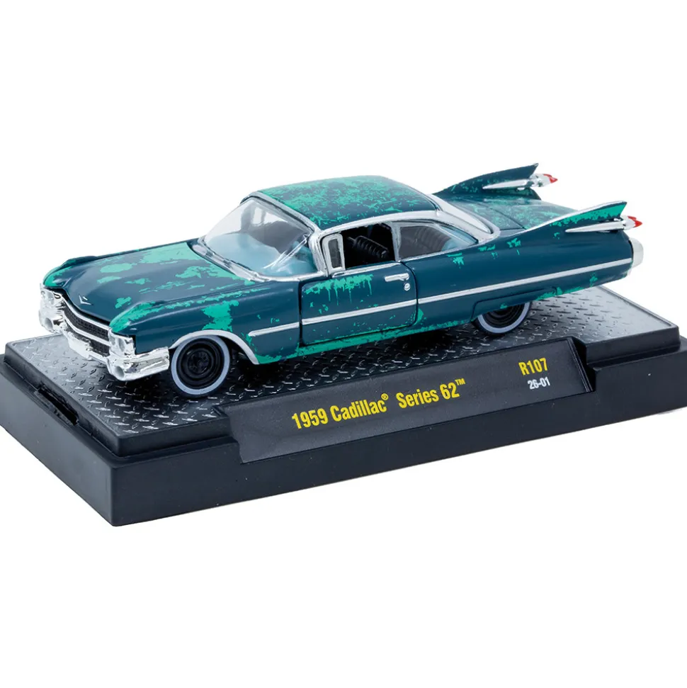 1959 Cadillac Series 62 - Distressed 1:64 Scale by M2 Machines