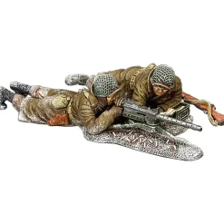 .30 Cal. Machine Gun Team 1/30 Figure Set K & C (BBA091) by King and Country