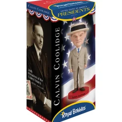 Calvin Coolidge Bobblehead RB11584 heavyweight polyresin by Royal Bobbles