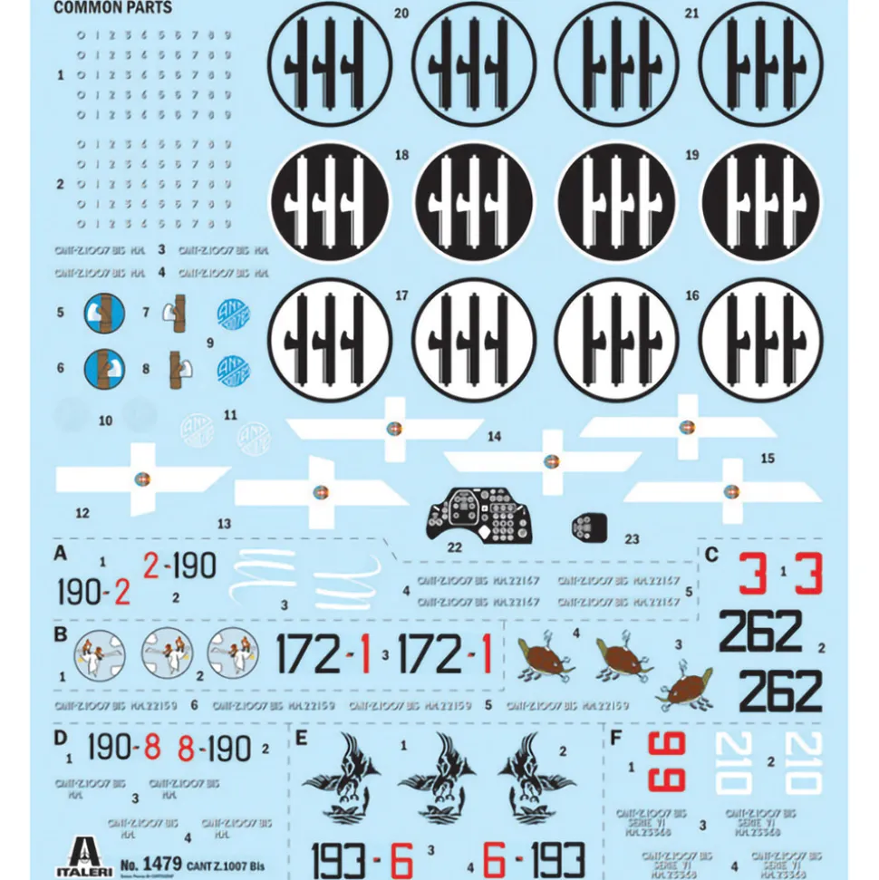 CANT Z.1007 Alcione 1/72 Kit 1:72 scale Plastic by Italeri