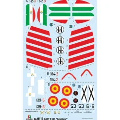 CANT Z.501 Gabbiano 1/72 Kit 1:72 scale Plastic by Italeri