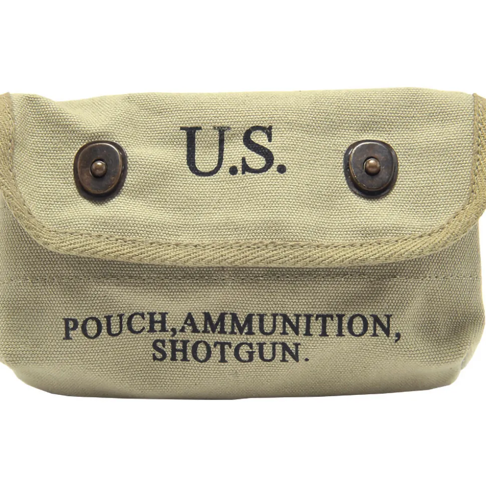 Canvas Shotgun Shell Ammunition Pouch World War Supply (224LTOD) by World War Supply