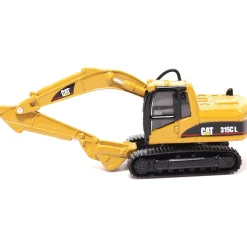 Cat CT660 Day Cab Tractor, Lowboy Trailer & Caterpillar 315C L Excavator 1:87 Scale Diecast Construction Model by Diecast Masters
