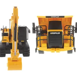 Caterpillar RC Construction Two-Pack 336 Hydraulic Excavator + 770 Mining Truck 1:35 Scale Diecast Construction by Diecast Masters