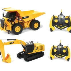 Caterpillar RC Construction Two-Pack 336 Hydraulic Excavator + 770 Mining Truck 1:35 Scale Diecast Construction by Diecast Masters