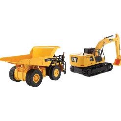 Caterpillar RC Construction Two-Pack 336 Hydraulic Excavator + 770 Mining Truck 1:35 Scale Diecast Construction by Diecast Masters
