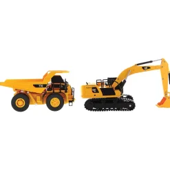 Caterpillar RC Construction Two-Pack 336 Hydraulic Excavator + 770 Mining Truck 1:35 Scale Diecast Construction by Diecast Masters