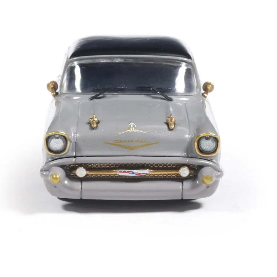 1957 Chevrolet Bel Air - Lowrider - Gray 1:64 Scale Diecast Model Car by IXO Models