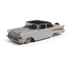 1957 Chevrolet Bel Air - Lowrider - Gray 1:64 Scale Diecast Model Car by IXO Models