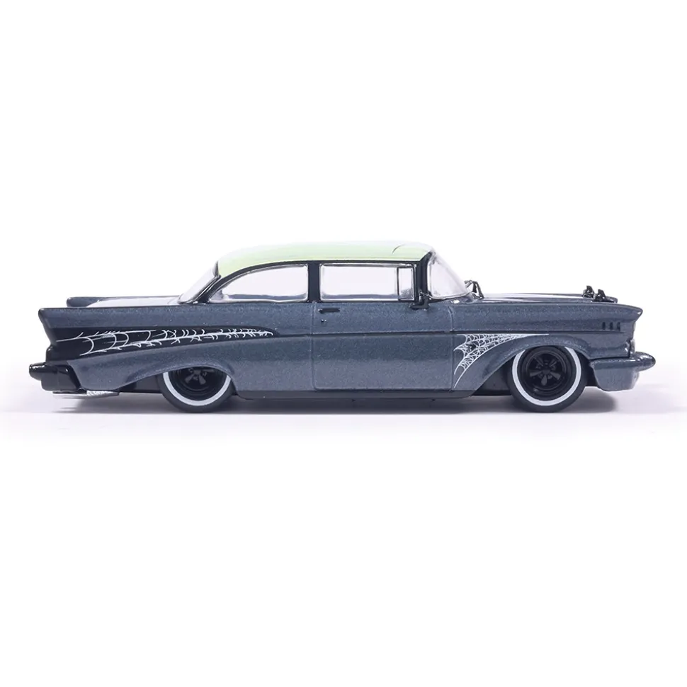 1957 Chevrolet Bel Air - Lowrider - Halloween 1:64 Scale Diecast Model Car by IXO Models