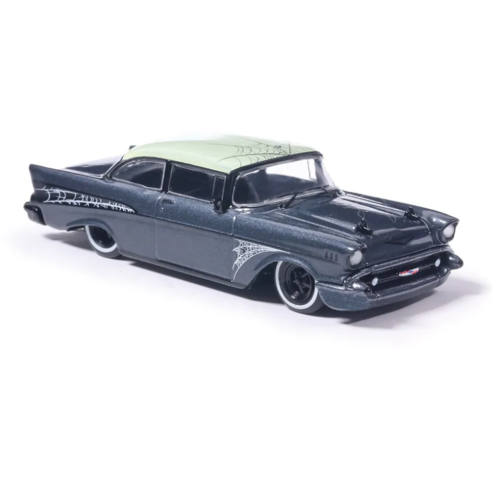 1957 Chevrolet Bel Air - Lowrider - Halloween 1:64 Scale Diecast Model Car by IXO Models