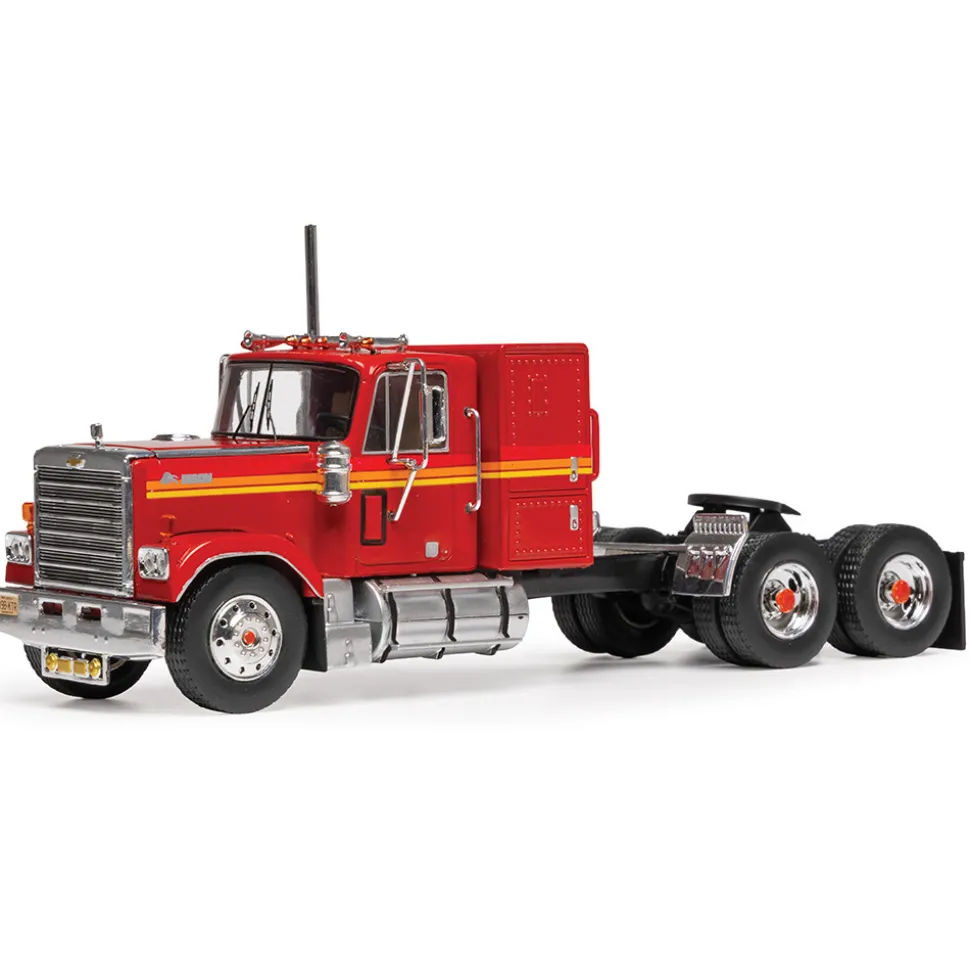 1979 Chevrolet Bison - Red w/Orange Stripes 1:43 Scale Diecast Model Truck by IXO Models