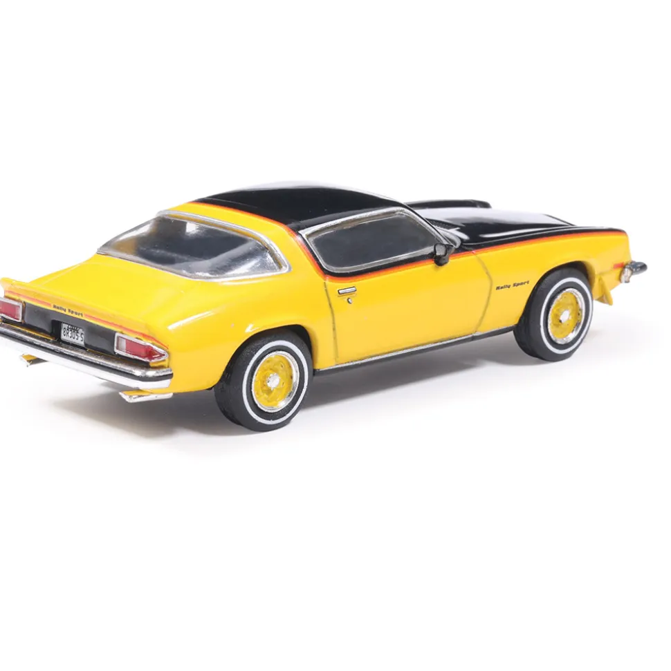 1976 Chevrolet Camaro Rally Sport - Bright Yellow and Black 1:64 Scale Diecast Model Car by IXO Models