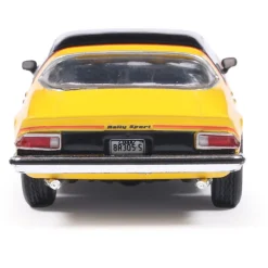 1976 Chevrolet Camaro Rally Sport - Bright Yellow and Black 1:64 Scale Diecast Model Car by IXO Models