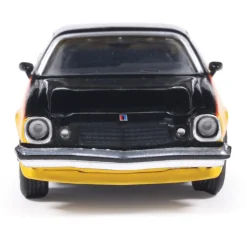 1976 Chevrolet Camaro Rally Sport - Bright Yellow and Black 1:64 Scale Diecast Model Car by IXO Models
