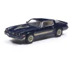1981 Chevrolet Camaro Z28 - Dark Blue Metallic With Gold Stripes 1:64 Scale Diecast Model Car by IXO Models