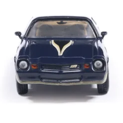 1981 Chevrolet Camaro Z28 - Dark Blue Metallic With Gold Stripes 1:64 Scale Diecast Model Car by IXO Models