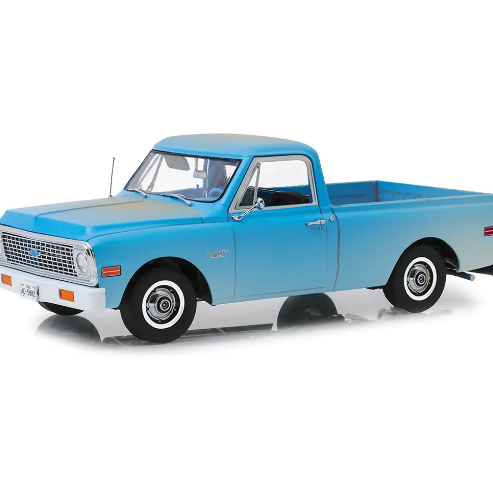 1971 Chevrolet C-10 - Dirty Blue 1:24 Scale Diecast Model Truck by Greenlight