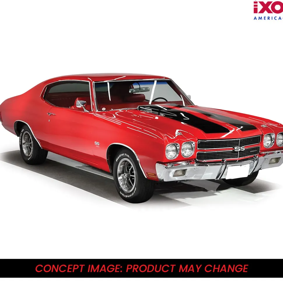 1970 Chevrolet Chevelle SS 454 - Cranberry Red 1:43 Scale Diecast Model Car by IXO Models