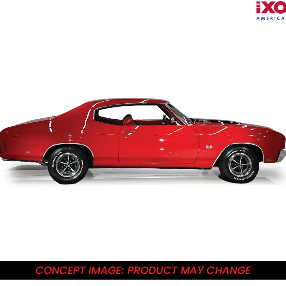 1970 Chevrolet Chevelle SS 454 - Cranberry Red 1:43 Scale Diecast Model Car by IXO Models