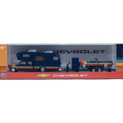 1975 Chevrolet Cheyenne Super 30 & 1978 Chevrolet C10 Silverado 1:64 Scale Diecast Model Truck by M2 Machines
