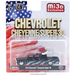 1973 Chevrolet Cheyenne Super 30 Stars & Stripes - MiJo Exclusives 1:64 Scale Diecast Model Truck by M2 Machines