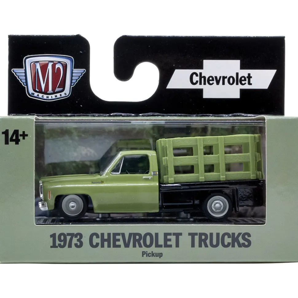 1973 Chevrolet Cheyenne Super 10 Stake Bed 1:64 Scale by M2 Machines