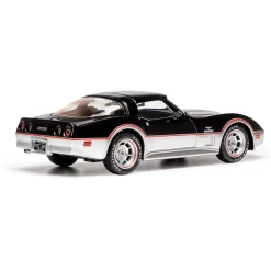 1978 Chevrolet Corvette C3 - Black and Silver 1:43 Scale Diecast Model Car by IXO Models