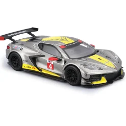 2020 Chevrolet Corvette C8R - Gray 1:43 Scale Diecast Model Car by Bburago