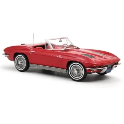 1963 Chevrolet Corvette Sting Ray Cabriolet - Red 1:18 Scale Diecast Model Car by Norev