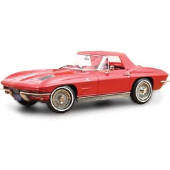1963 Chevrolet Corvette Sting Ray Cabriolet - Red 1:18 Scale Diecast Model Car by Norev