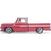 1965 Chevrolet C-10 Styleside Pickup Lowrider - Red 1:18 Scale Diecast Model Truck by Sunstar