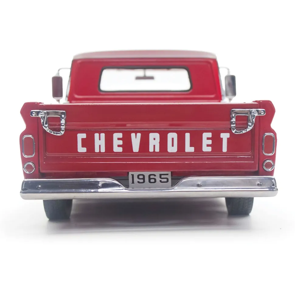 1965 Chevrolet C-10 Styleside Pickup Lowrider - Red 1:18 Scale Diecast Model Truck by Sunstar