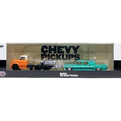 1970 Chevrolet C60 Truck & 1974 Chevrolet Cheyenne Super 30 Diecast Collection 1:64 Scale Diecast Model Truck by M2 Machines