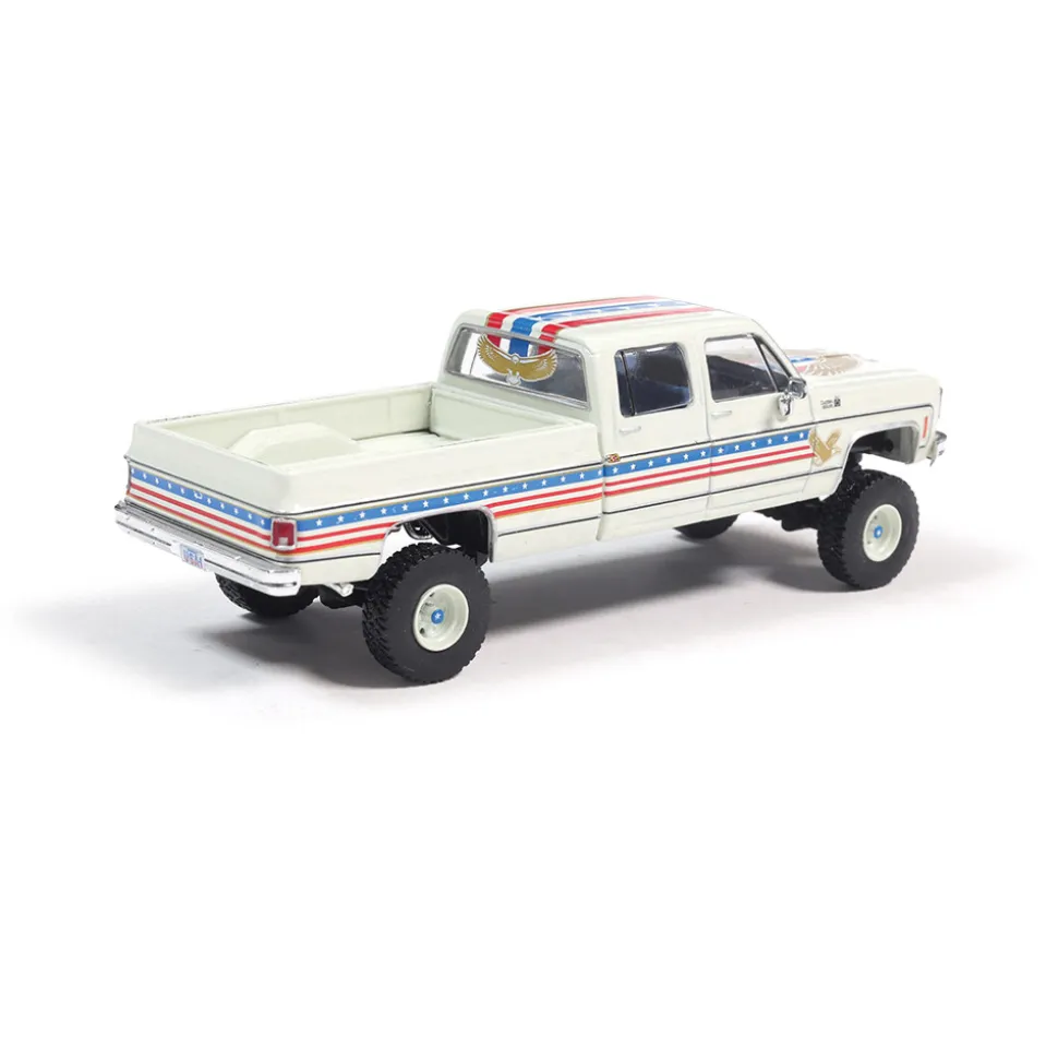 1976 Chevrolet Custom Deluxe K30 Fleetside - July 4th 250th Anniversary Exclusive 1:64 Scale Diecast Model Truck by IXO Models