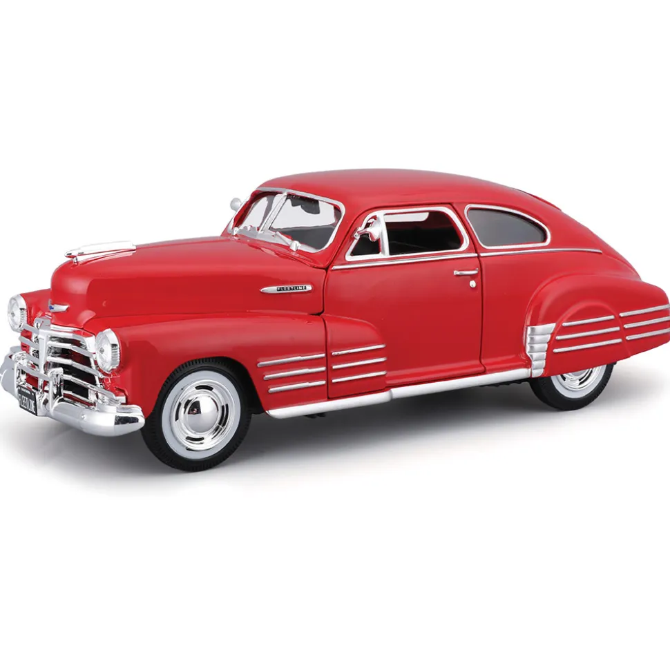 1948 Chevrolet Fleetline Aerosedan - Red 1:24 Scale Diecast Model Car by Maisto