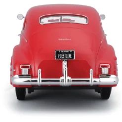 1948 Chevrolet Fleetline Aerosedan - Red 1:24 Scale Diecast Model Car by Maisto