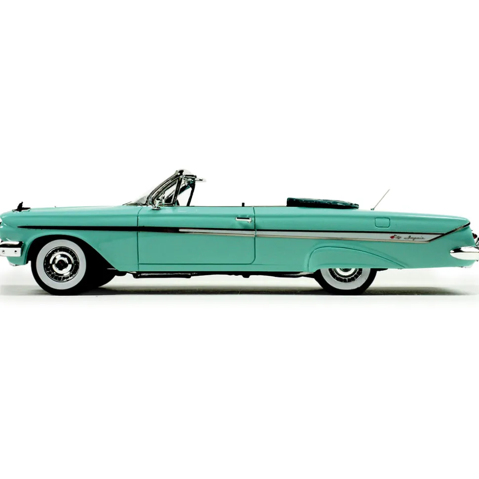 1961 Chevrolet Impala Convertible - Green 1:43 Scale Cast Resin Model Car by Goldvarg Collection