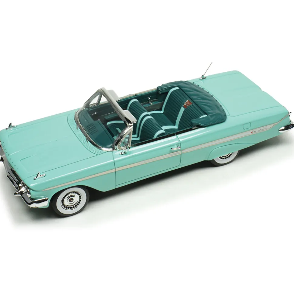 1961 Chevrolet Impala Convertible - Green 1:43 Scale Cast Resin Model Car by Goldvarg Collection