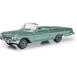 1961 Chevrolet Impala Convertible - Arbor Green 1:87 Scale by Oxford Diecast