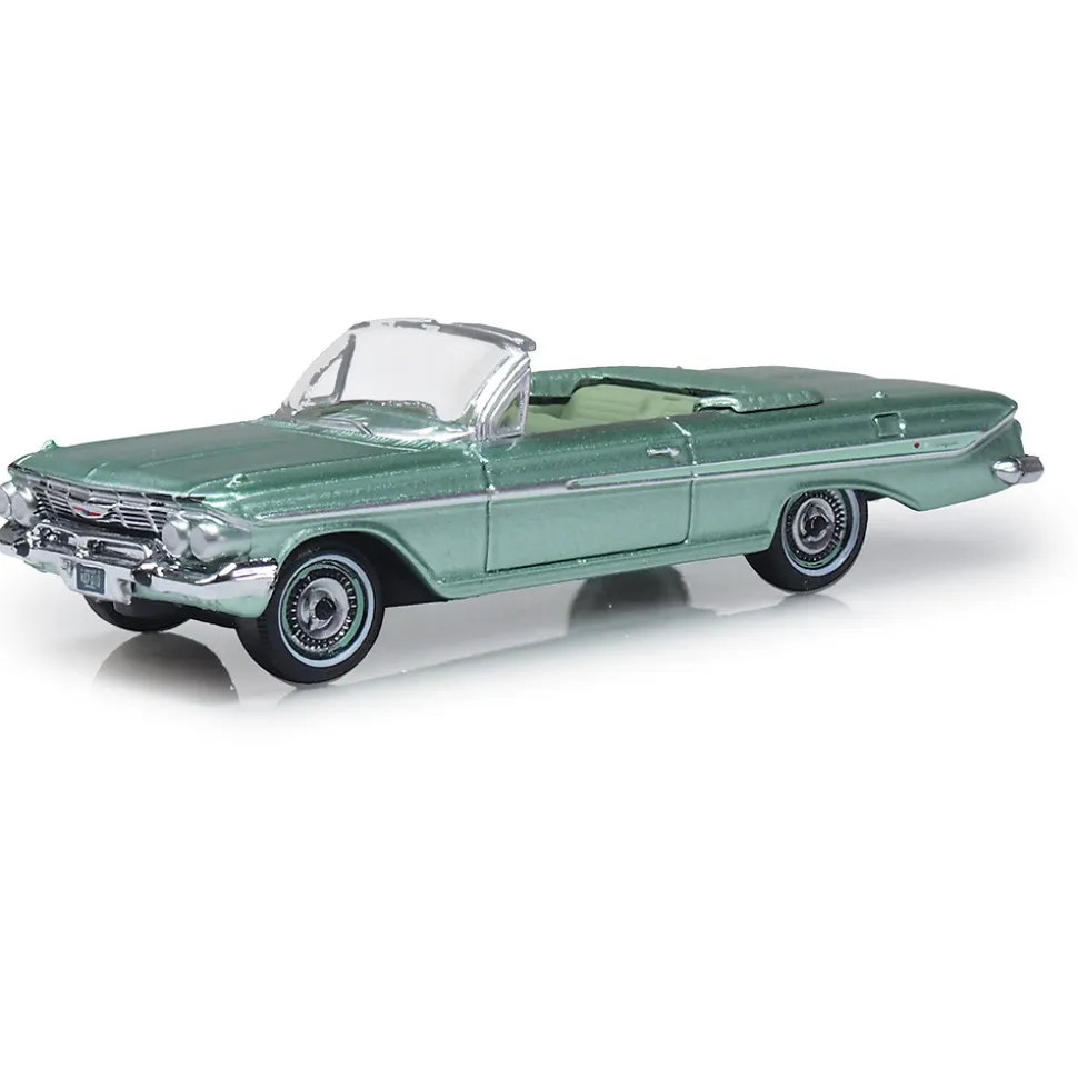 1961 Chevrolet Impala Convertible - Arbor Green 1:87 Scale by Oxford Diecast