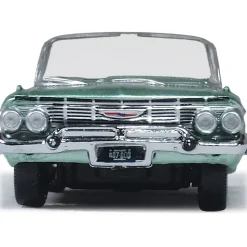 1961 Chevrolet Impala Convertible - Arbor Green 1:87 Scale by Oxford Diecast