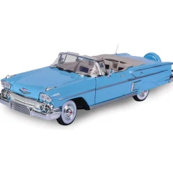 1958 Chevrolet Impala-Light Blue 1:18 Scale Diecast Model Car by Motormax