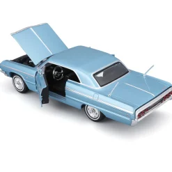 1964 Chevrolet Impala SS - Blue 1:24 Scale Diecast Model Car by Maisto