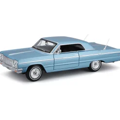 1964 Chevrolet Impala SS - Blue 1:24 Scale Diecast Model Car by Maisto