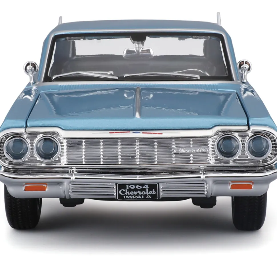 1964 Chevrolet Impala SS - Blue 1:24 Scale Diecast Model Car by Maisto